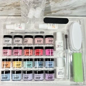 Azure Beauty 20 color brights dip nail powder